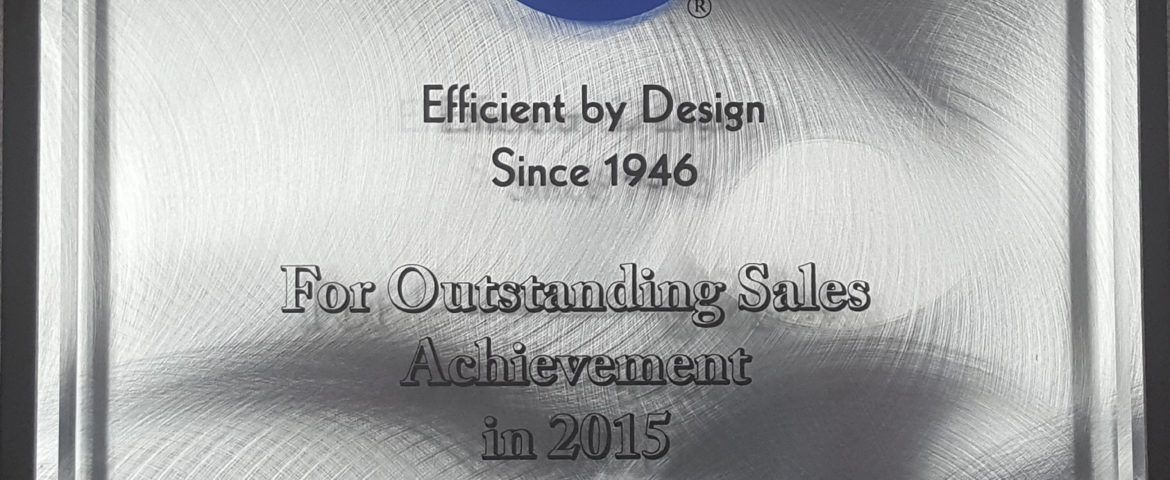 MECO Earns 2015 Outstanding Sales Achievement Award from Cornell Pump